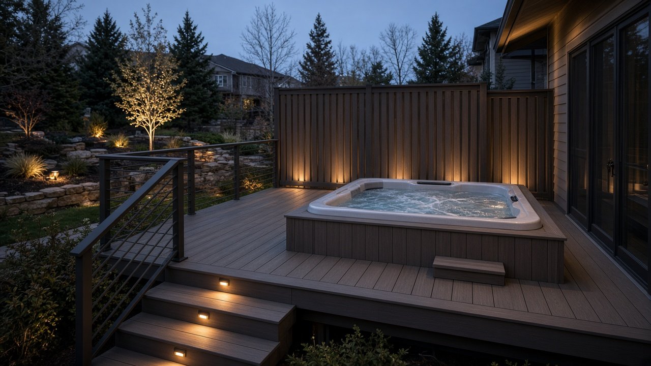 Hot tub surround and privacy screen