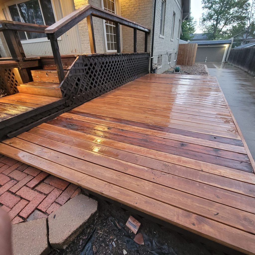 new deck installation by my dee's decks n' ducts llc